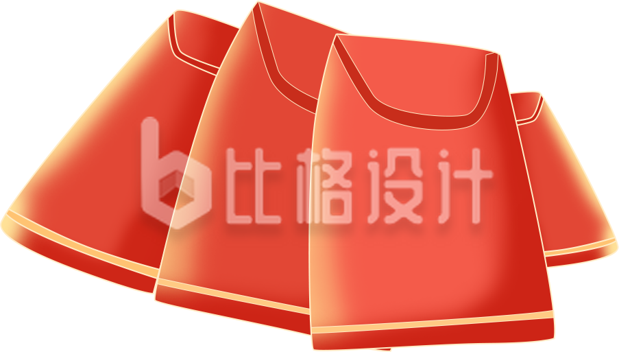 红包喜庆手绘插画趣味