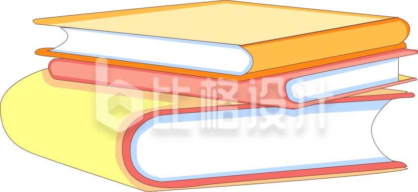 书籍趣味插画小女孩