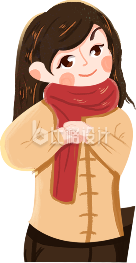 女孩子手绘插画趣味