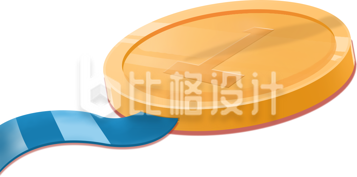 奖牌手绘插画趣味