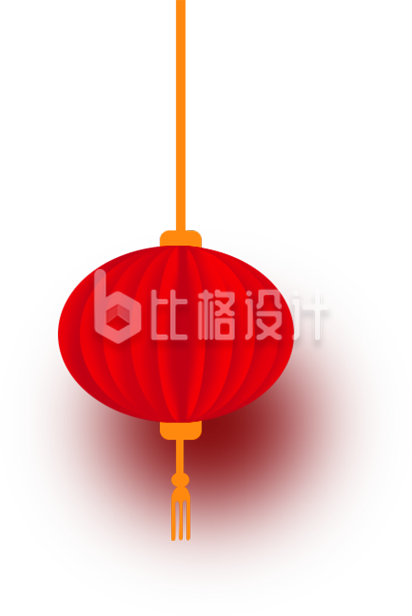 喜庆祝福灯笼插画