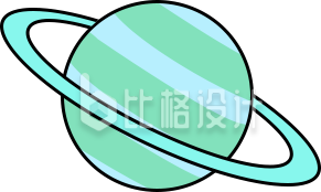 星球手绘插画趣味
