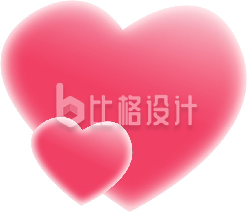 爱心情人节浪漫手绘