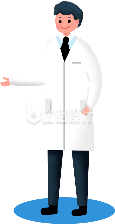 医生男孩手绘