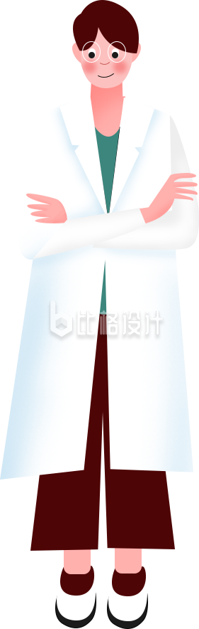 医生医疗健康手绘插画