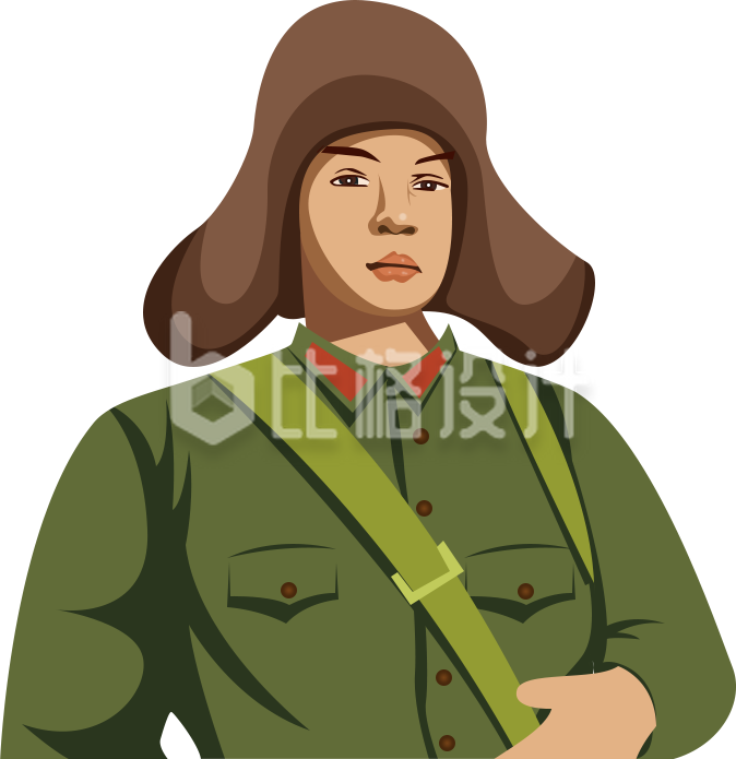 雷锋手绘插画趣味