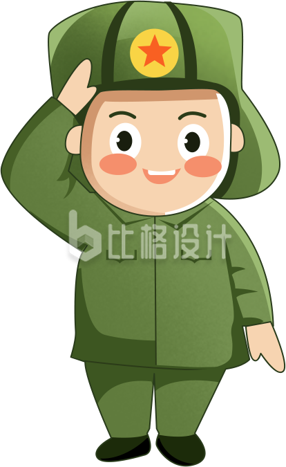雷锋手绘插画趣味
