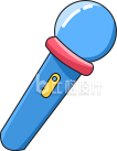 话筒手绘趣味插画