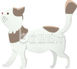 小猫手绘趣味可爱