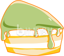 小蛋糕手绘插画趣味