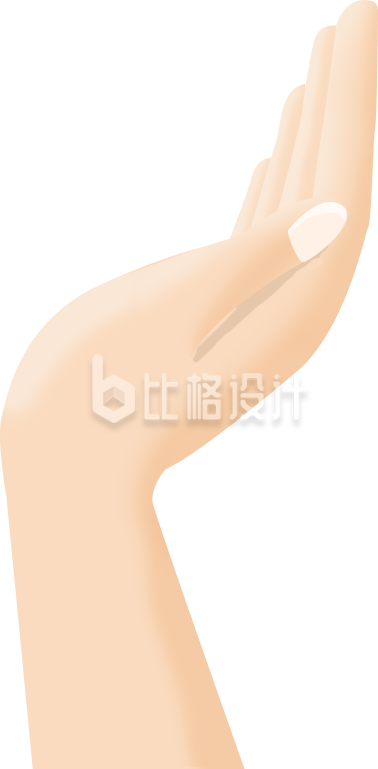 一只手插画趣味