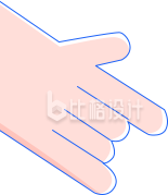一只手插画趣味