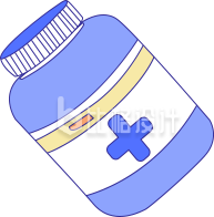 药品手绘插画医疗