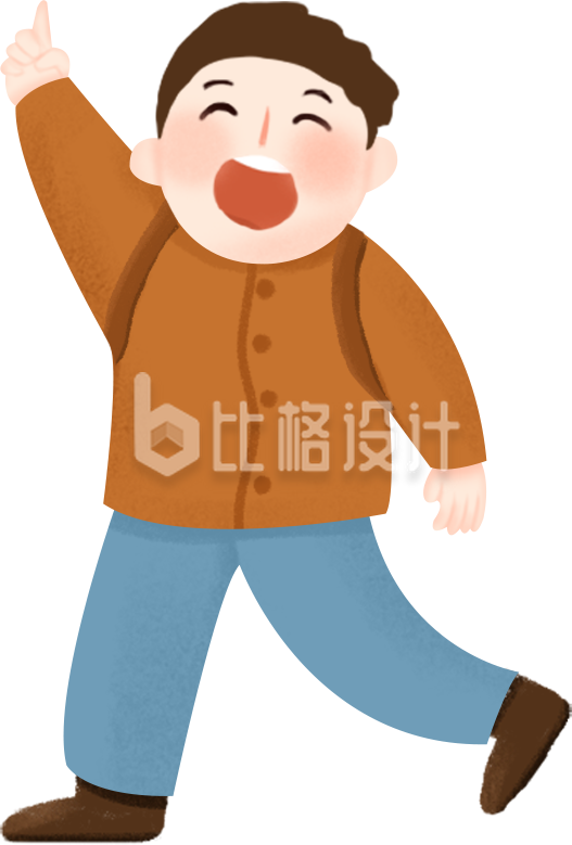 可爱小姑娘趣味插画