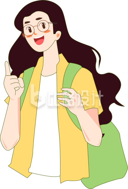 可爱戴眼镜小女孩趣味手绘 可爱戴眼镜小女孩趣味手绘