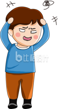 罗里吧嗦的小孩子手绘插画