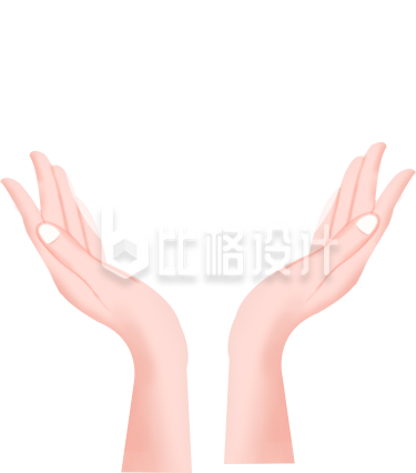 一双手手绘插画趣味