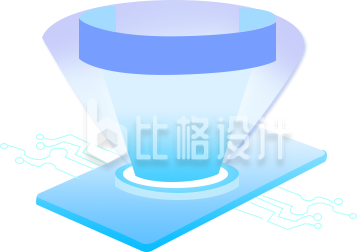 科技手机趣味商务手绘