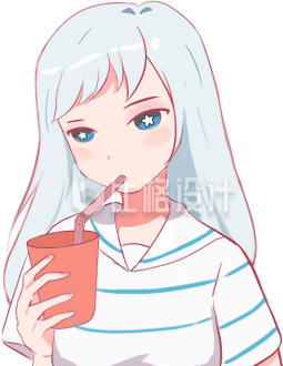 可爱小女孩趣味手绘
