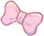 蝴蝶结趣味手绘