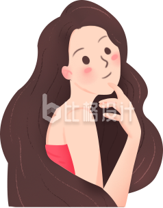 美少女趣味手绘插画可爱