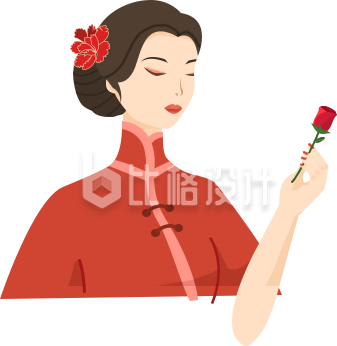 汉服美少女手绘趣味