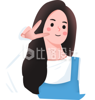 可爱美少女趣味手绘