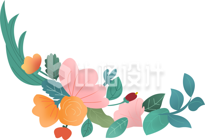 花草手绘植物插画