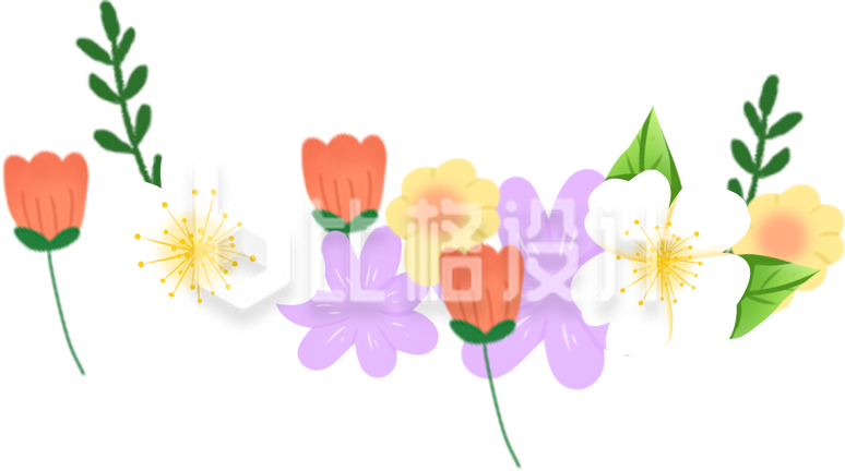 植物花草趣味手绘插画