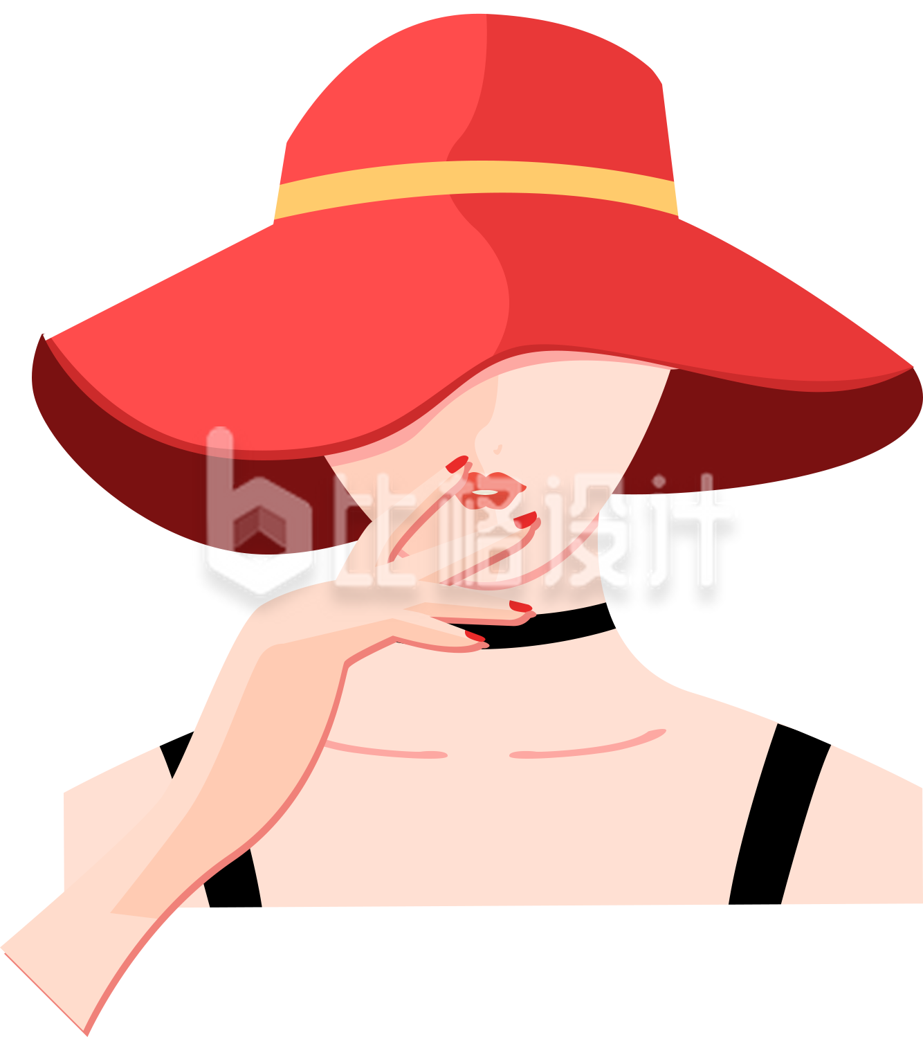 美少女趣味手绘插画