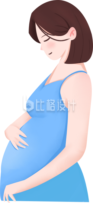 温柔准妈妈形象，展现美好孕期的宣传图