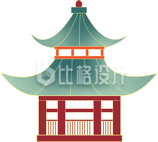 古色古香中式建筑 特色古建筑宣传物料
