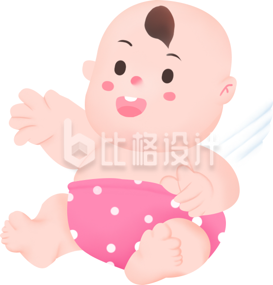 可爱小天使形象母婴宣传物料设计图