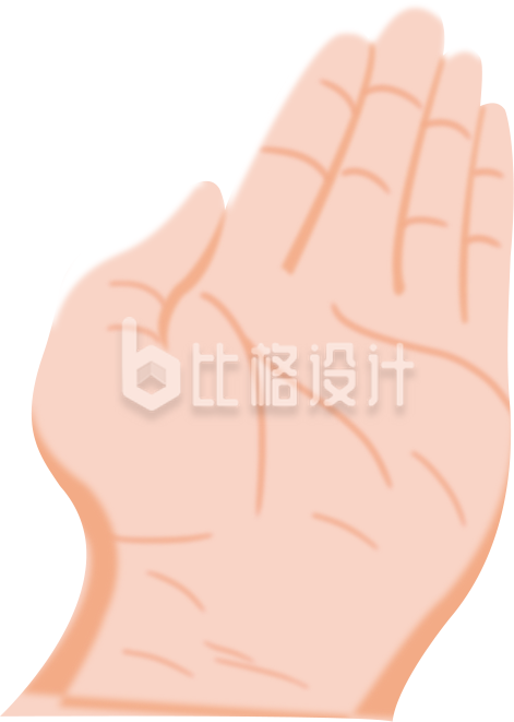 可爱的手掌形象 可用于多种宣传物料设计 可爱的手掌形象 可用于多种宣传物料设计