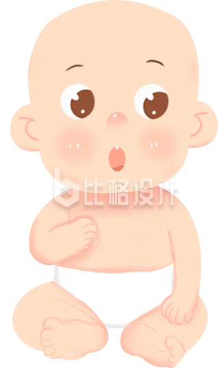 可爱婴儿形象，母婴类宣传物料萌趣来袭