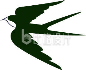 优雅飞燕形象，精美鸟类宣传物料设计