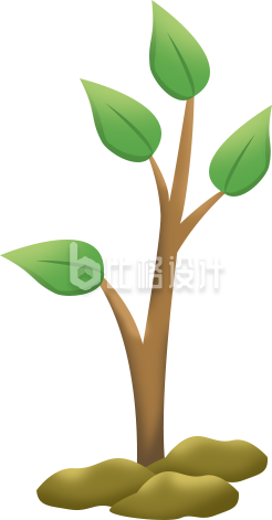 清新绿植形象，打造简约自然的宣传物料