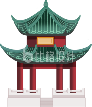 传统古建筑形象 中式风格宣传物料设计