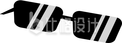 酷炫墨镜图标，时尚配饰的不二之选