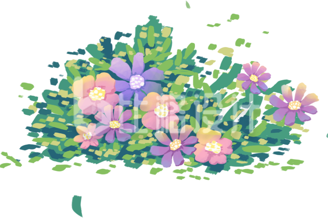 色彩缤纷的鲜花绿植图 适合多种宣传物料