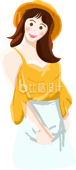 时尚穿搭的女性形象宣传图