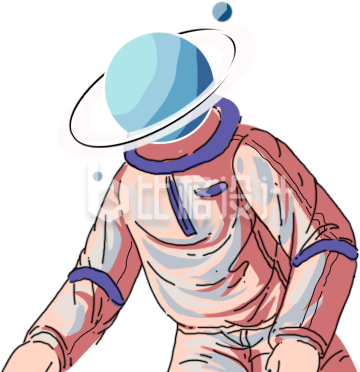 航空人物手绘插画