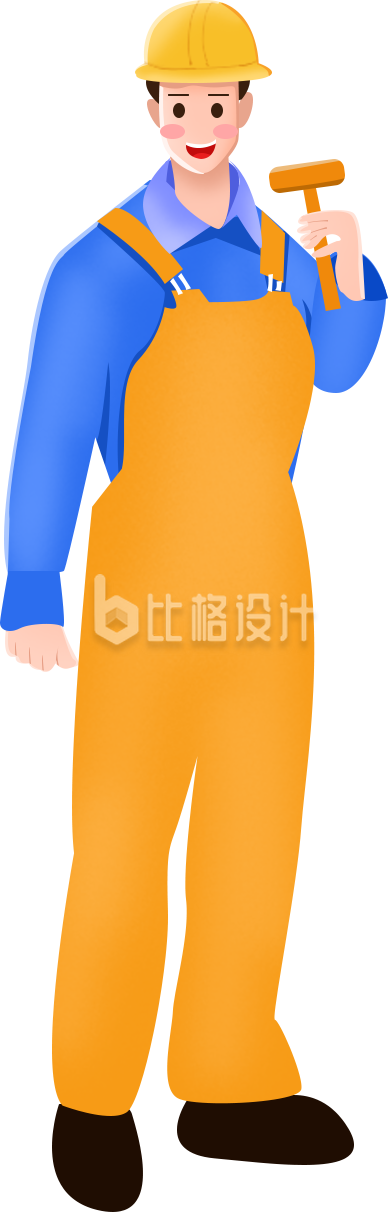 建造师手绘插画