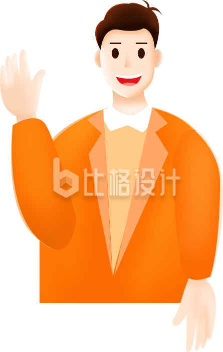 小男孩手绘插画