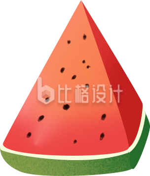西瓜手绘水果