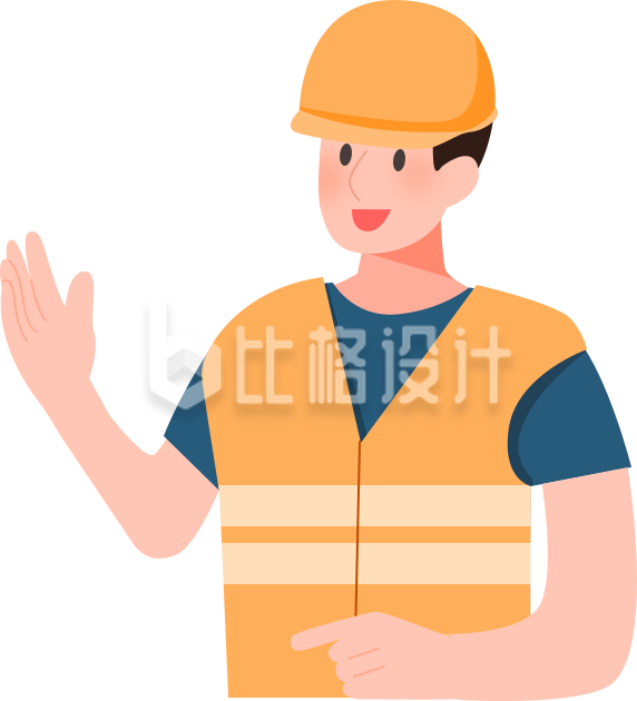 工程师手绘插画趣味