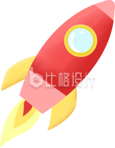 火箭手绘插画