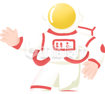 宇航员手绘插画