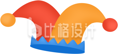 趣味小丑帽宣传物料，欢乐氛围拉满