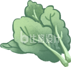 蔬菜手绘植物插画